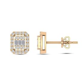 Yetkin Diamond 0.30 Karat Pırlanta Baget Küpe