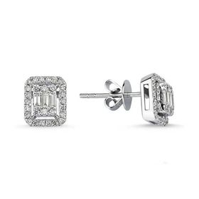 Yetkin Diamond 0.30 Karat Pırlanta Baget Küpe