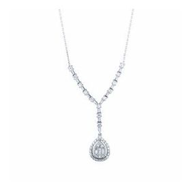 Yetkin Diamond 0.50 Karat Pırlanta Baget Kolye