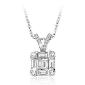 Yetkin Diamond 0.50 Karat Pırlanta Baget Kolye