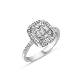 Yetkin Diamond 0.50 Karat Pırlanta Baget Yüzük
