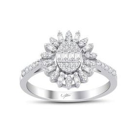 Yetkin Diamond 0.50 Karat Pırlanta Baget Yüzük