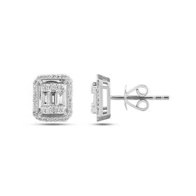 Yetkin Diamond 0.52 Karat Pırlanta Baget Küpe