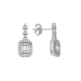 Yetkin Diamond 0.52 Karat Pırlanta Baget Küpe