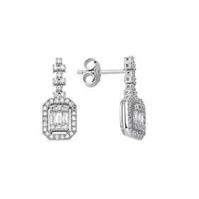 Yetkin Diamond 0.52 Karat Pırlanta Baget Küpe
