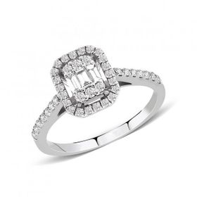 Yetkin Diamond 0.60 Karat Pırlanta Baget Yüzük
