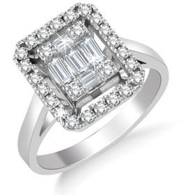Yetkin Diamond 0.60 Karat Pırlanta Baget Yüzük