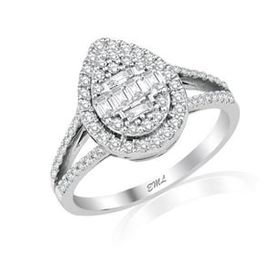 Yetkin Diamond 0.60 Karat Pırlanta Baget Yüzük