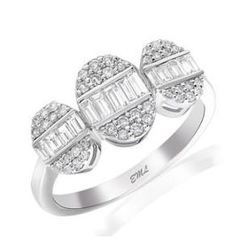 Yetkin Diamond 0.60 Karat Pırlanta Baget Yüzük