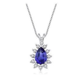 Yetkin Diamond 0.70 Karat Pırlanta Safir Kolye