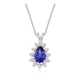 Yetkin Diamond 0.70 Karat Pırlanta Safir Kolye