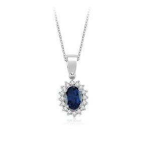 Yetkin Diamond 0.70 Karat Pırlanta Safir Kolye