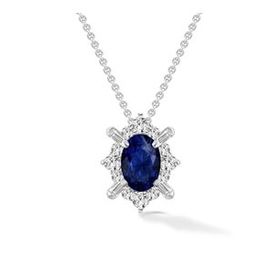 Yetkin Diamond 0.70 Karat Pırlanta Safir Kolye
