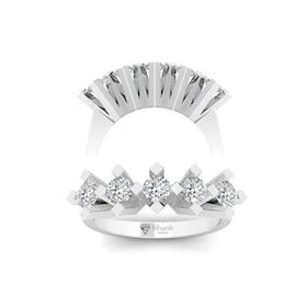 Yetkin Diamond 0.75 Karat Pırlanta Beştaş Yüzük