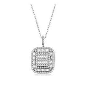 Yetkin Diamond 0.80 Karat Pırlanta Baget Kolye