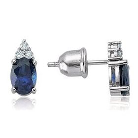 Yetkin Diamond 2.10 Karat Safir Pırlanta Küpe