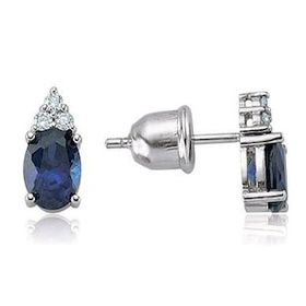 Yetkin Diamond 2.10 Karat Safir Pırlanta Küpe