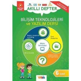 Yetsis Yayınları - 6.Sınıf Akıllı Defter Bilişim Teknolojileri ve Yazılım Dersi