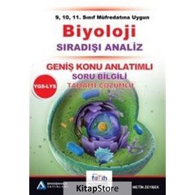YGS BIYOLOJI KONU ÖZETLI TAMAMI ÇÖZÜMLÜ SORU BANKASI - KOMISYON