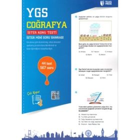 YGS Coğrafya Yaprak Test Çek Kopar - Teas Press Komisyon