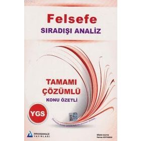YGS Felsefe Tamamı Çözümlü Konu Özetli - Sinan Kahya Hamza Adıyaman