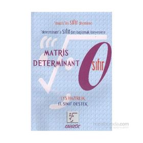 YGS - LYS HAZIRLIK MATRIS DETERMINANT 0 ( SIFIR ) 11. SINIF DESTEK - GENEL