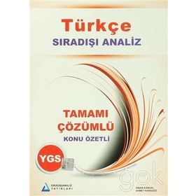 YGS TÜRKÇE KONU ÖZETLI TAMAMI ÇÖZÜMLÜ SORU BANKASI - AHMET KARAGÖZ