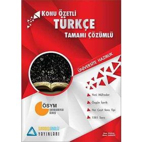 YGS TÜRKÇE KONU ÖZETLI TAMAMI ÇÖZÜMLÜ SORU BANKASI - AHMET KARAGÖZ
