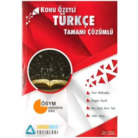 YGS TÜRKÇE KONU ÖZETLI TAMAMI ÇÖZÜMLÜ SORU BANKASI - AHMET KARAGÖZ