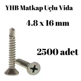 Yhb 4.8X16 mm 2500'lü Paket Matkap Uçlu Vida
