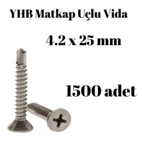 Yhb 4,2x25 mm 1500'lü Paket Matkap Uçlu Vida
