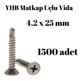 Yhb 4,2x25 mm 1500'lü Paket Matkap Uçlu Vida