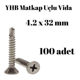 Yhb 4,2x32 mm 100'lü Paket Matkap Uçlu Vida