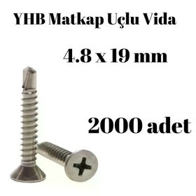 Yhb 4,8x19 mm 2000'li Paket Matkap Uçlu Vida