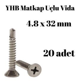 Yhb 4,8x32 mm 20'li Paket Matkap Uçlu Vida