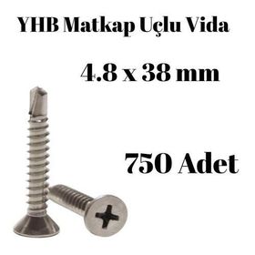 Yhb 4,8x38 mm 750'li Paket Matkap Uçlu Vida