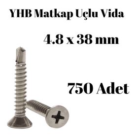 Yhb 4,8x38 mm 750'li Paket Matkap Uçlu Vida