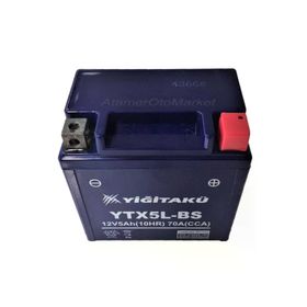 Yiğit Akü YTX5L 2023 12 V 5 Ah Motosiklet Aküsü