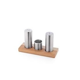Yiğitsan No.2 1028100 Renkli Tuzluk Set Ahşap Dizayn Metal Tuzluk Kürdanlık Seti