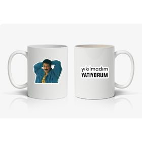 Yıkılmadım Yatıyorum Baskılı Kupa