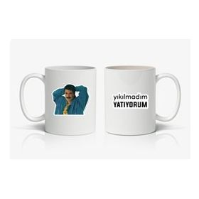 Yıkılmadım Yatıyorum Baskılı Kupa