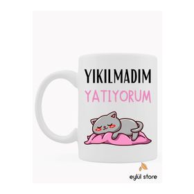 Yıkılmadım Yatıyorum Baskılı Kupa