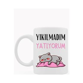 Yıkılmadım Yatıyorum Baskılı Kupa