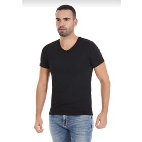 Yıldız 151 Siyah 3'lü V Yaka Erkek T-Shirt