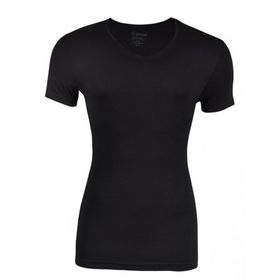 Yıldız 151 V Yaka Siyah Erkek T-Shirt