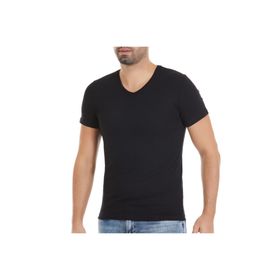 Yıldız 151 V Yaka Siyah Erkek T-Shirt