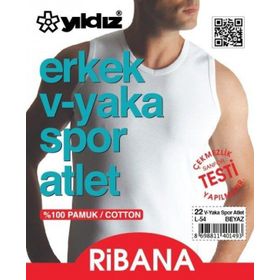 Yıldız 22 V Yaka Sıfır Kol Atlet