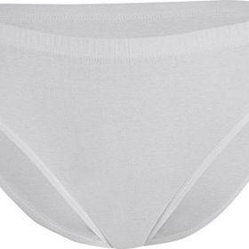 Yıldız 3510 Beyaz 12 Adet Kadın Ribana Biyeli Bikini Slip Külot
