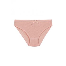 Yıldız 3573 Pudra 12 Adet Kadın Ribana Kalpli Bikini Külot