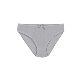 Yıldız 3574 Gri 12 Adet Kadın Ribana Kalpli Bikini Külot
